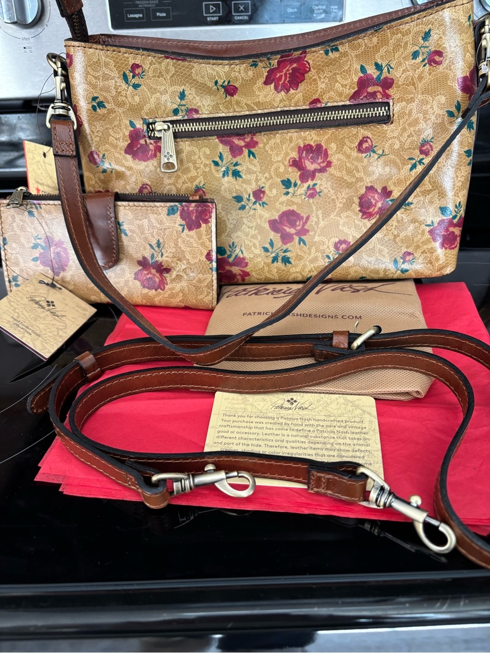 Patricia Nash floral Western Lace purse and matching wallet. nWT